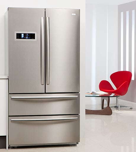 The new AEG matching fridge and freezer offers a more spacious