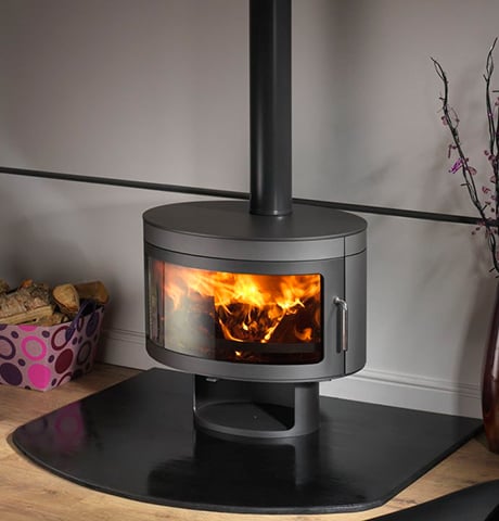 Hase Delhi Cylindrical Rotating Wood Burning Stove