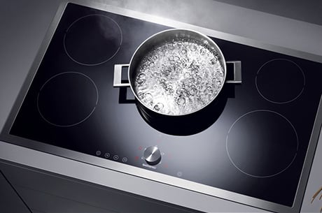 KitchenAid KICU568SBL 36 Induction Cooktop with 5 Cooking Zones