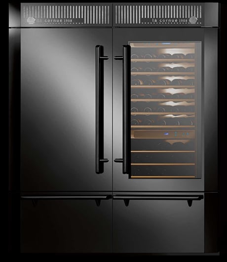 fridge freezer with wine cooler