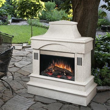 Dimplex outdoor fireplaces from Outdoor Living series