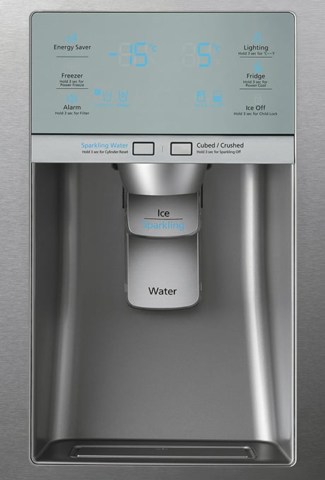 refrigerator with built in sodastream