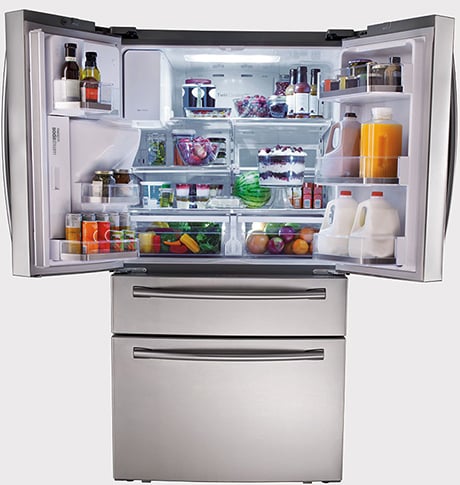 refrigerator with sparkling water dispenser