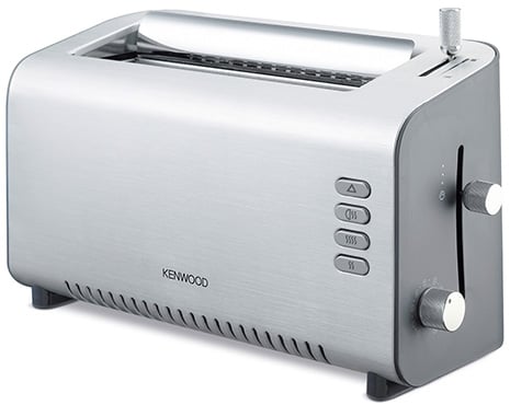 Toaster - Slim long-slot toaster with glass or aluminium front